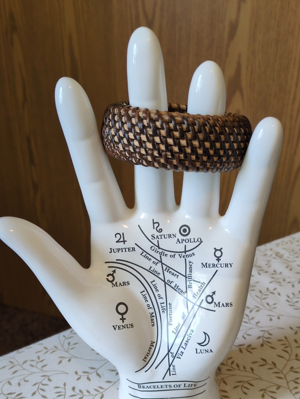 Handwoven Brown Wicker Women’s Bracelet